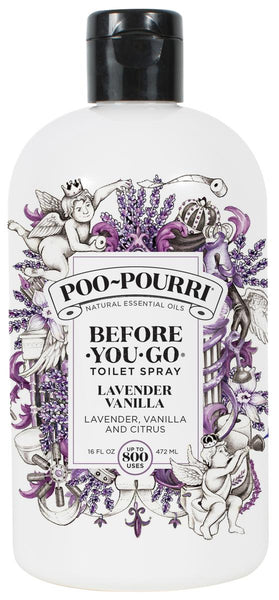Before-You-Go Toilet Spray Refill (Sprayer Not Included), Lavender Vanilla Scent, 16oz