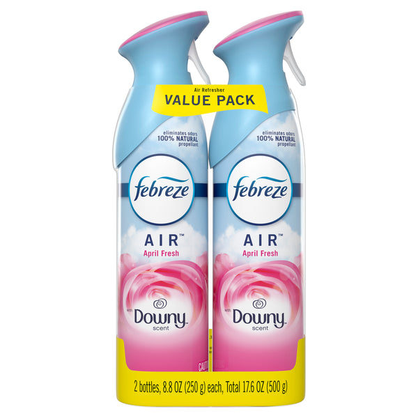  Odor-Eliminating Air Freshener Spray, Downy April Fresh, 2 ct