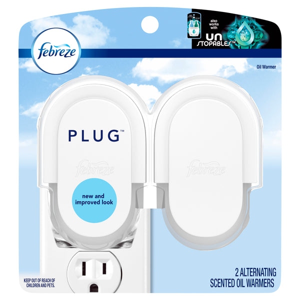 Plug Odor-Eliminating Air Fresher Oil Warmers, 2 ct