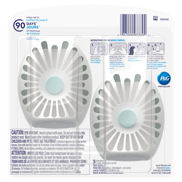 Small Spaces Air Freshener, Gain Original Scent, 2 Ct