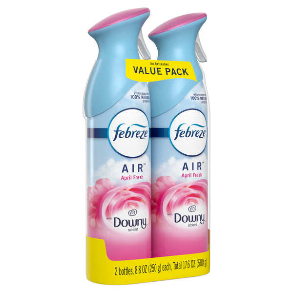  Odor-Eliminating Air Freshener Spray, Downy April Fresh, 2 ct