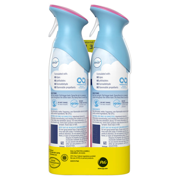  Odor-Eliminating Air Freshener Spray, Downy April Fresh, 2 ct