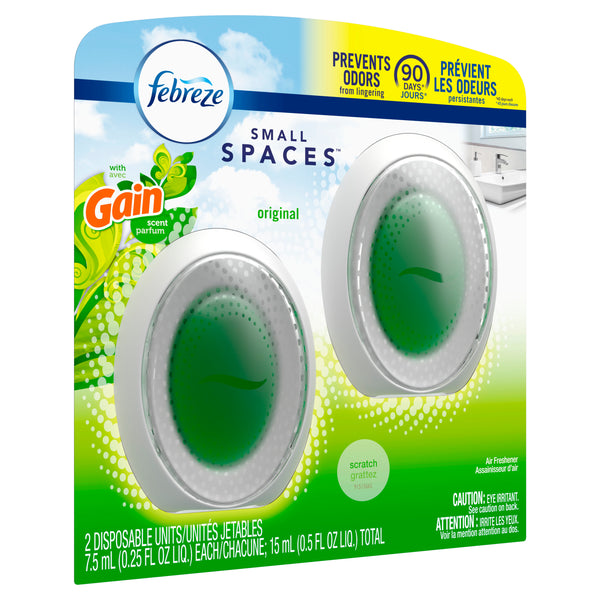 Small Spaces Air Freshener, Gain Original Scent, 2 Ct
