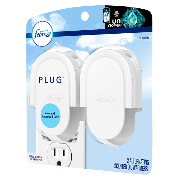 Plug Odor-Eliminating Air Fresher Oil Warmers, 2 ct